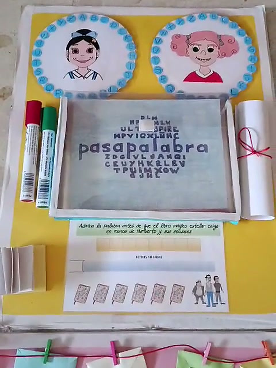 El rosco de repaso. Un pasapalabra de aula, con sus tarjetas y su norma